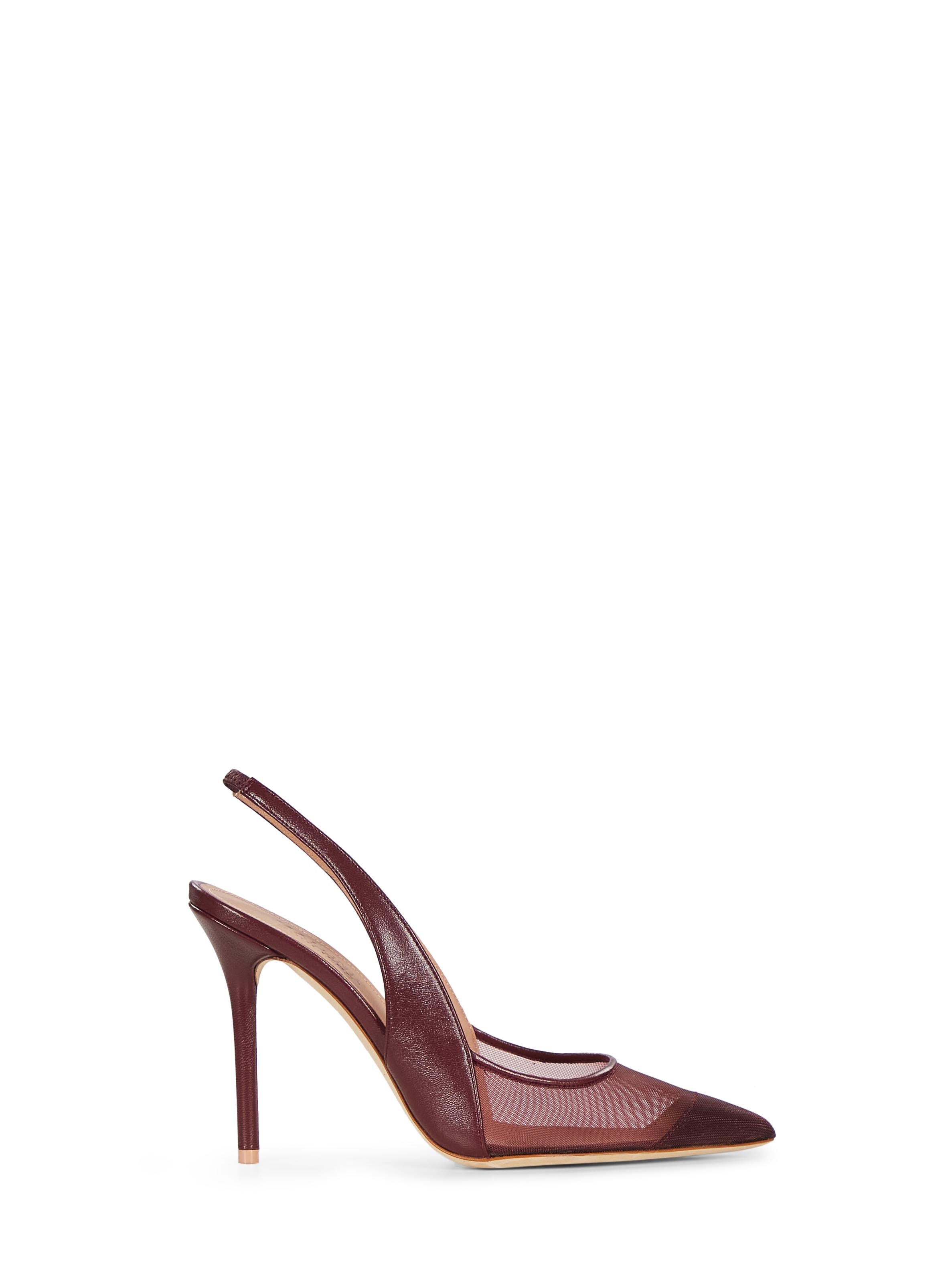 Decollete slingback arc in bordeaux 