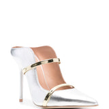 Mules Maureen 100 mule in nappa silver/gold 