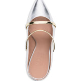 Mules Maureen 100 mule in nappa silver/gold 
