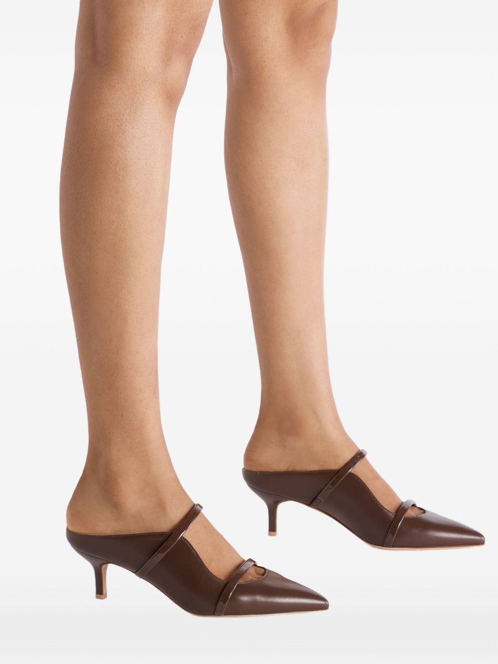 Mules Maureen 45 goffrato croco tabacco 