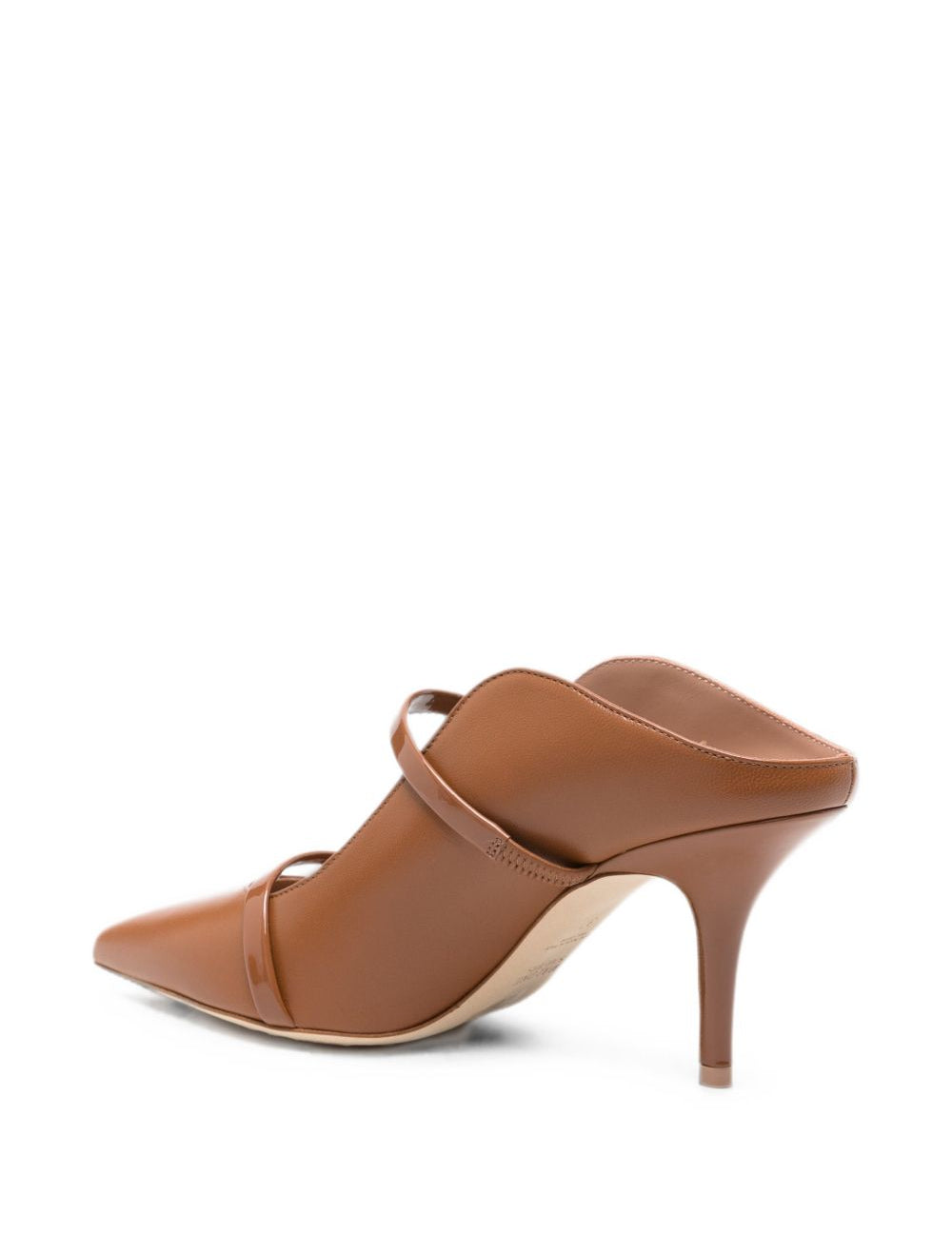 Mules Maureen stiletto in pelle caramello 