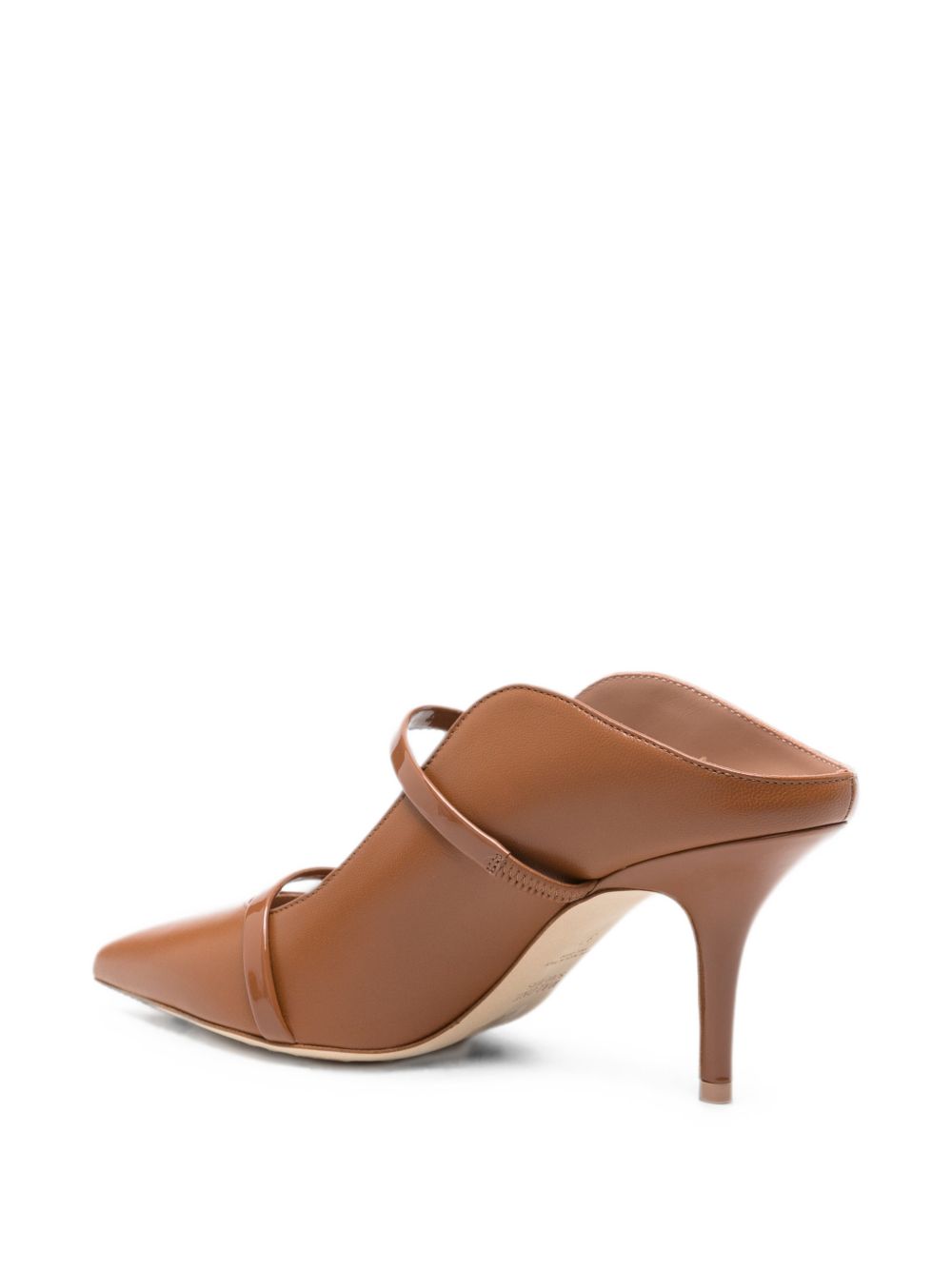 Mules Maureen stiletto in pelle caramello 