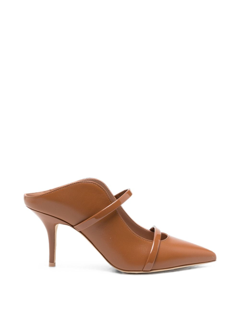 Mules Maureen stiletto in pelle caramello 