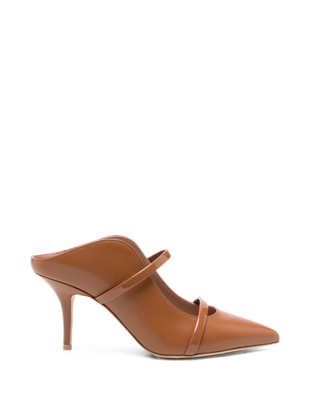 Mules Maureen stiletto in pelle caramello 