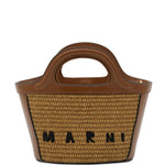 Borsa tropicalia con ricamo 