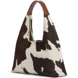 Borsa a spalla con stampa mucca Trapeze 