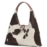 Borsa a spalla con stampa mucca Trapeze 