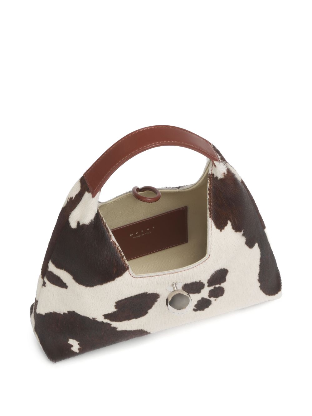 Borsa a spalla con stampa mucca Trapeze 