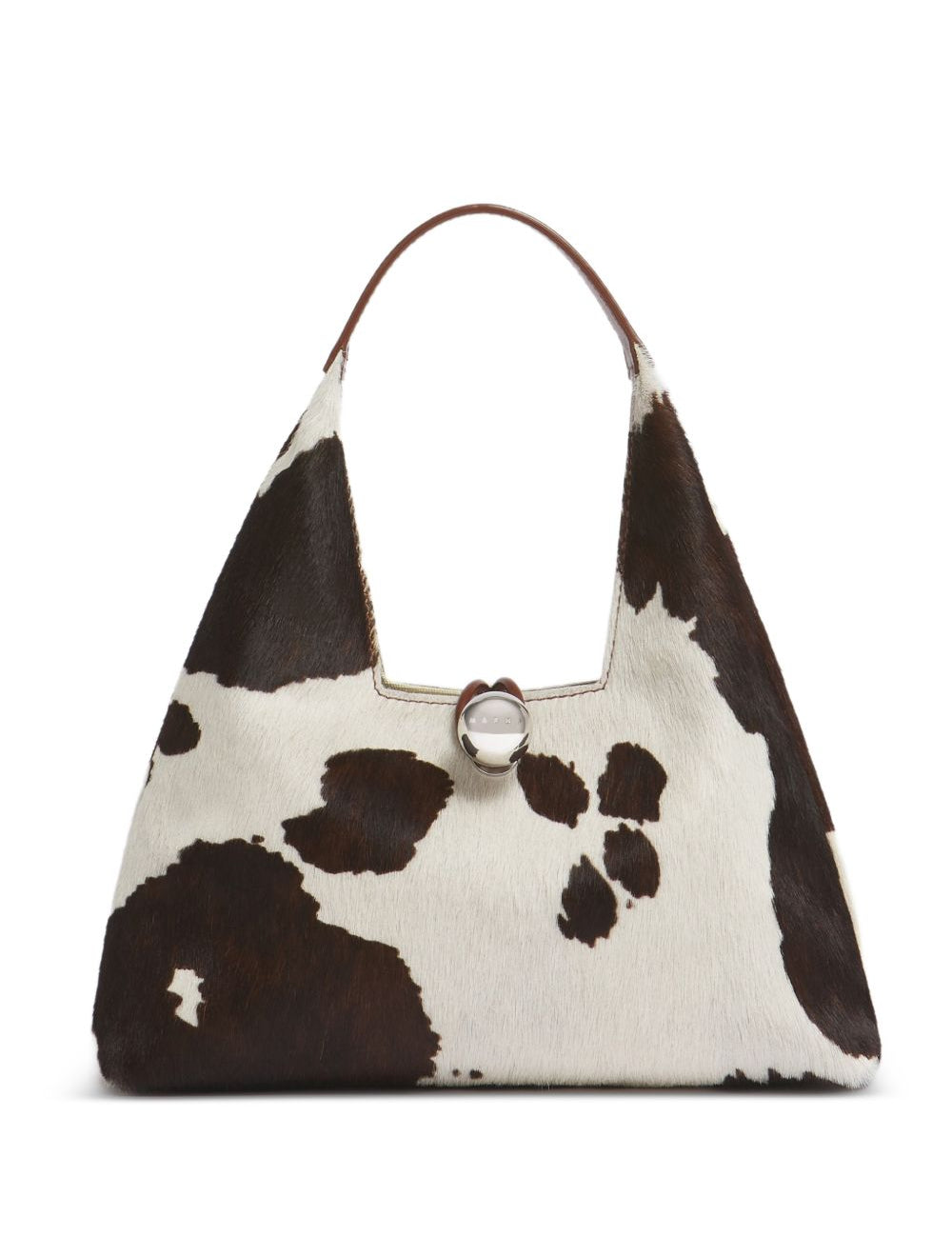 Borsa a spalla con stampa mucca Trapeze 