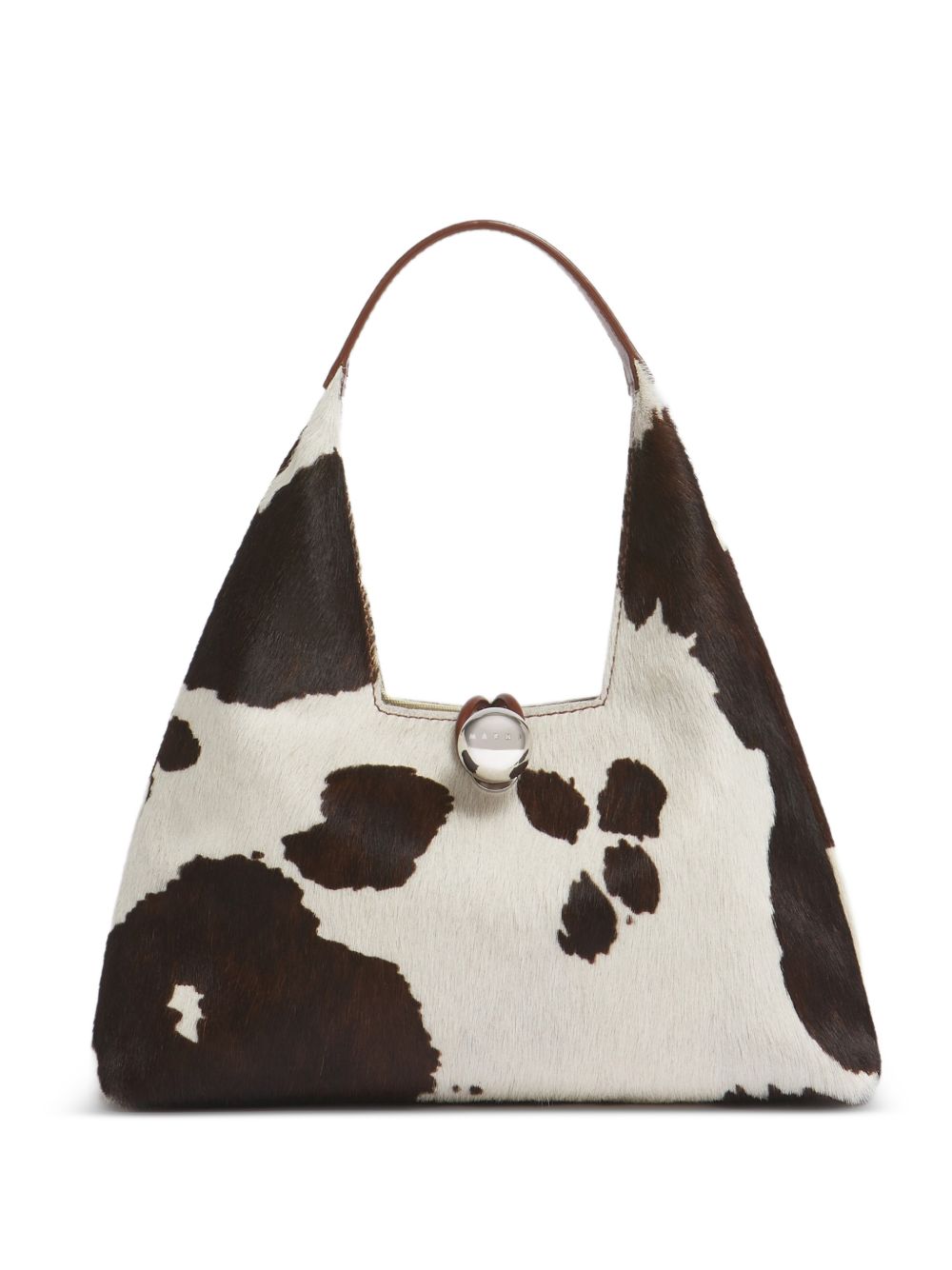 Borsa a spalla con stampa mucca Trapeze 