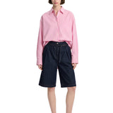 Camicia a righe in rosa 