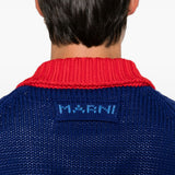 Cardigan con zip multicolore 