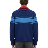 Cardigan con zip multicolore 