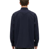 Camicia con taschino in blu 