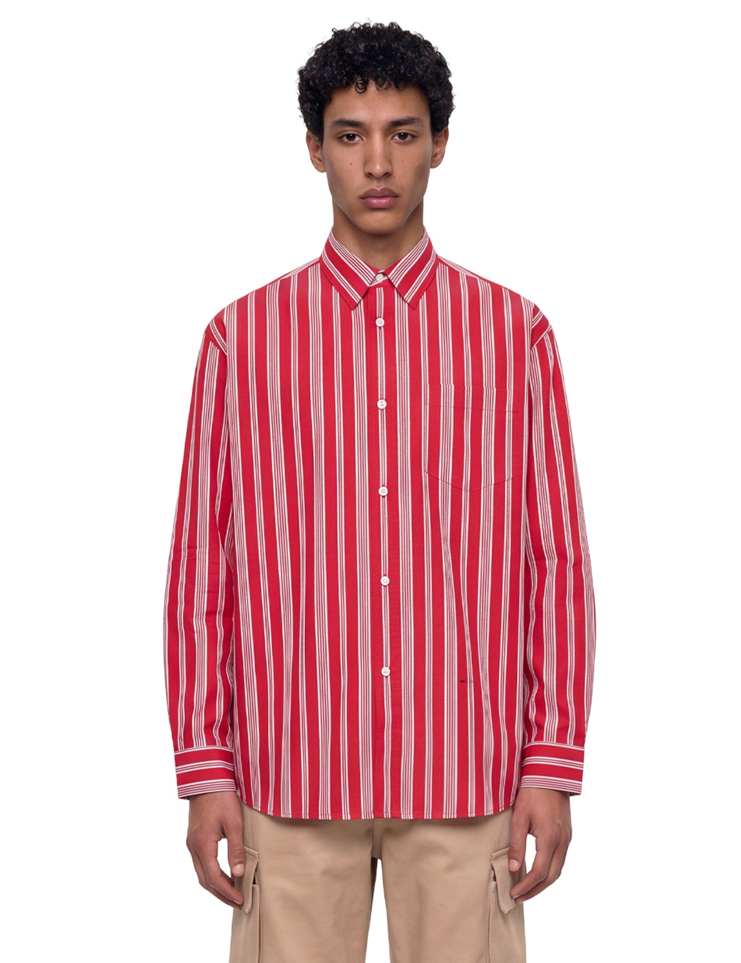 Camicia a righe multicolore 