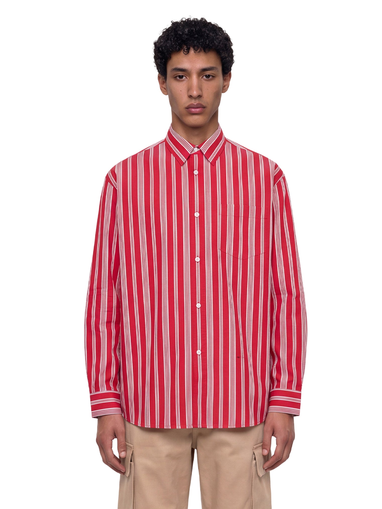 Camicia a righe multicolore 