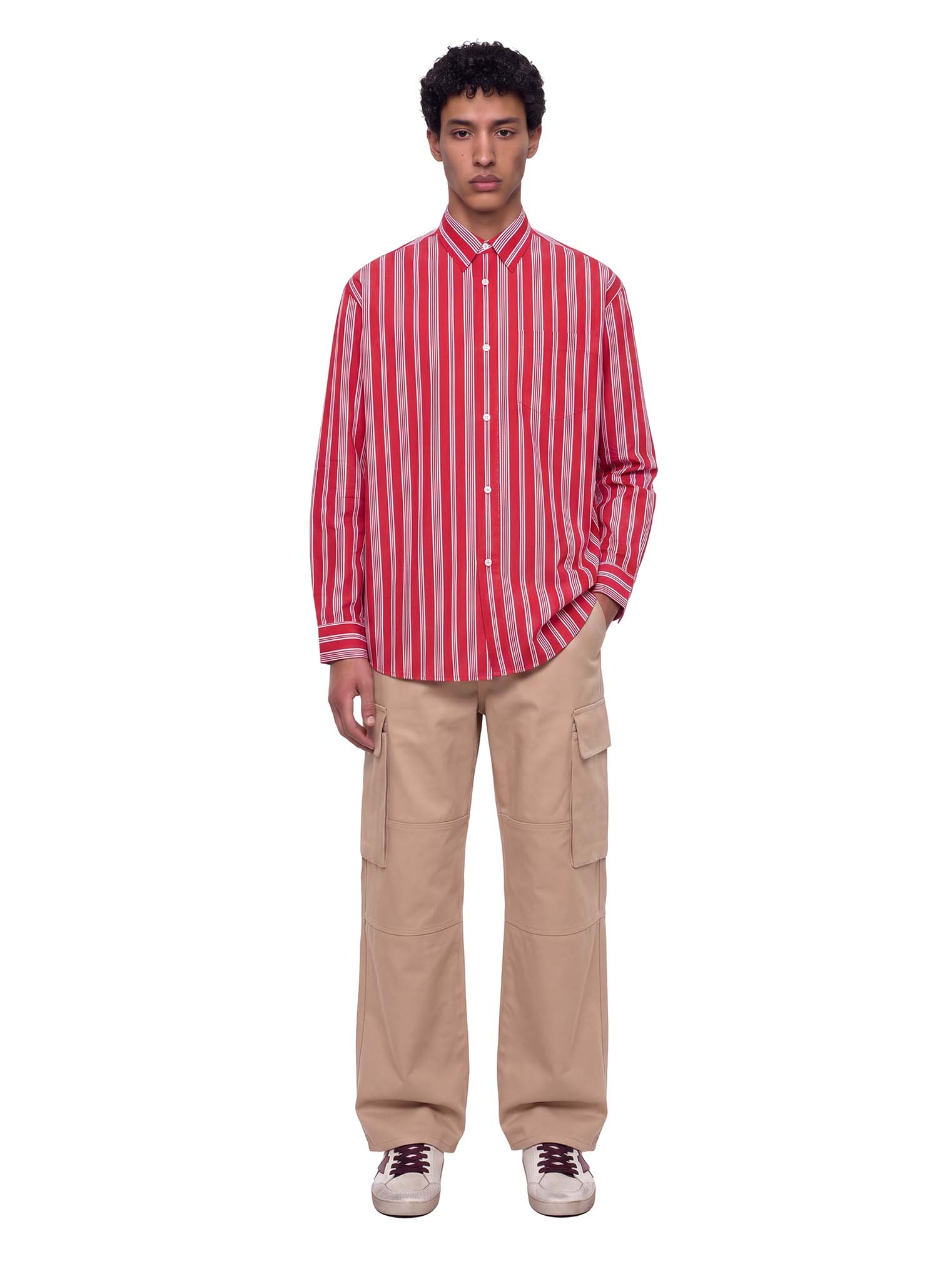 Camicia a righe multicolore 
