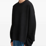 T-shirt a maniche lunghe in nero 