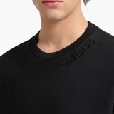T-shirt a maniche lunghe in nero 