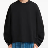 T-shirt a maniche lunghe in nero 