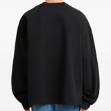 T-shirt a maniche lunghe in nero 