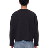 T-shirt a maniche lunghe in nero 