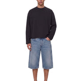 T-shirt a maniche lunghe in nero 
