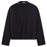 T-shirt a maniche lunghe in nero 