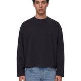 T-shirt a maniche lunghe in nero 