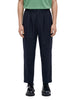 Pantaloni crop con coulisse in blu