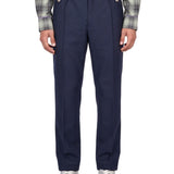 Pantaloni con pinces in blu 
