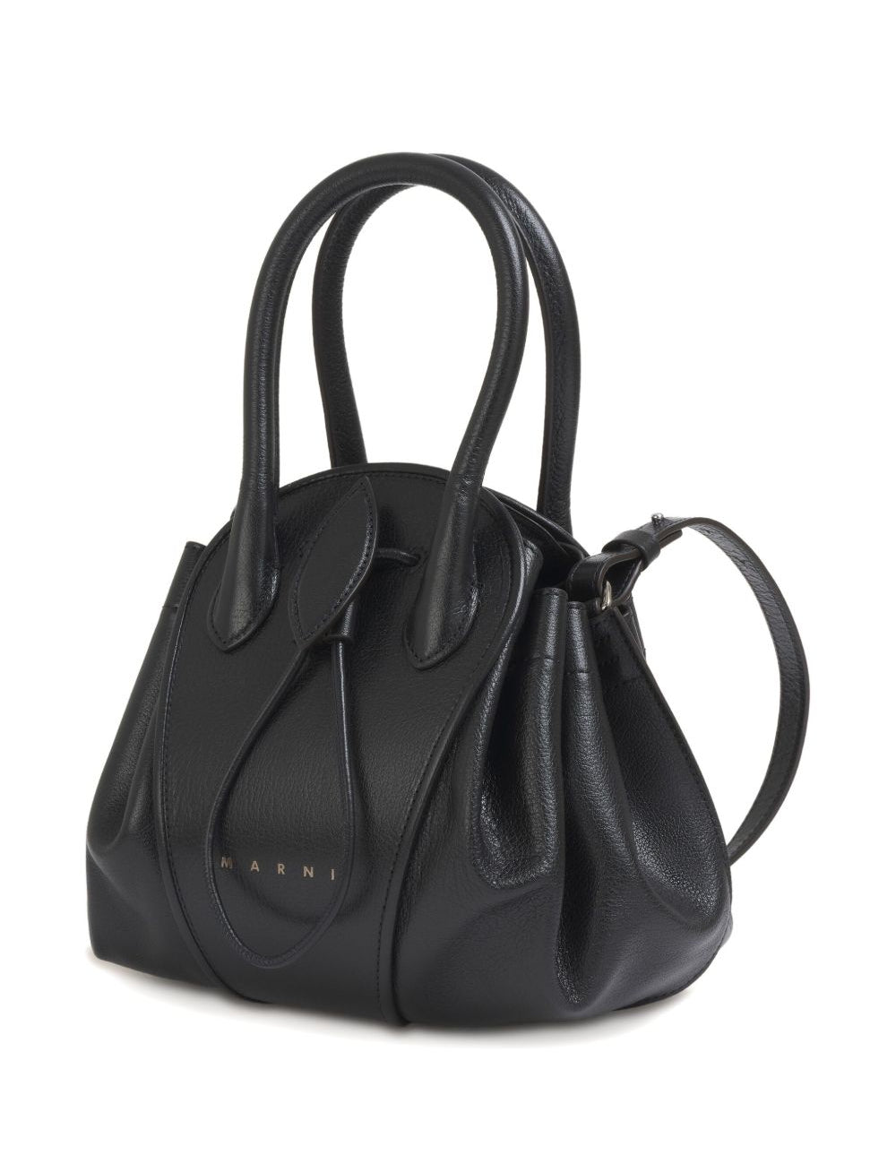 Borsa a mano Tulipea in nero 