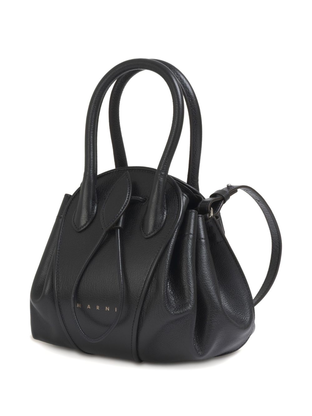 Borsa a mano Tulipea in nero 