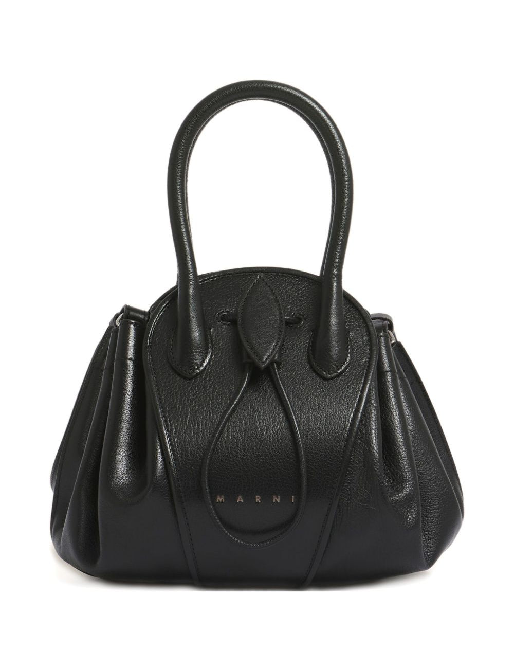 Borsa a mano Tulipea in nero 