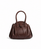 Small brown leather Tulipea bag
