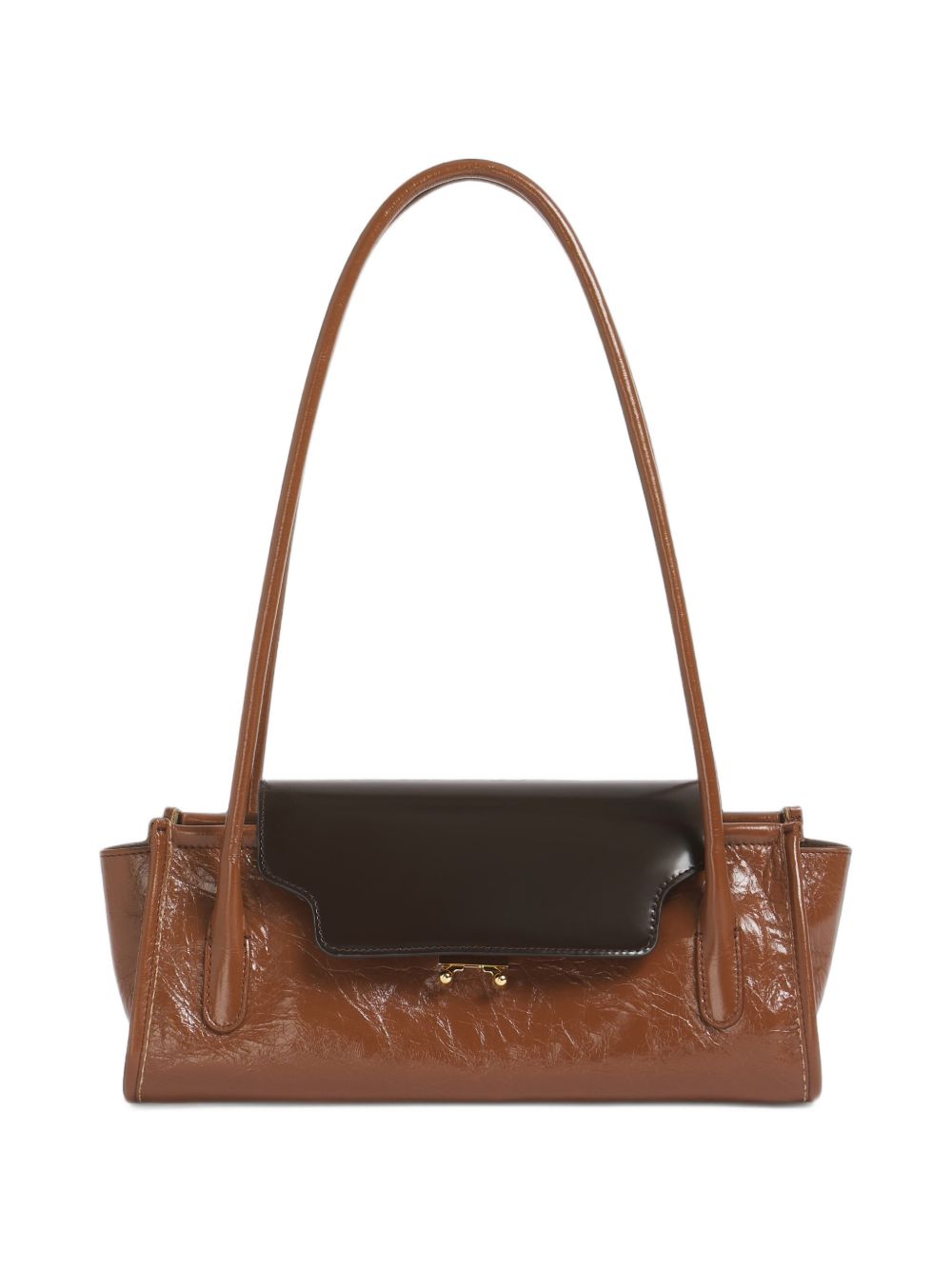 Borsa a spalla Trunkette in marrone 