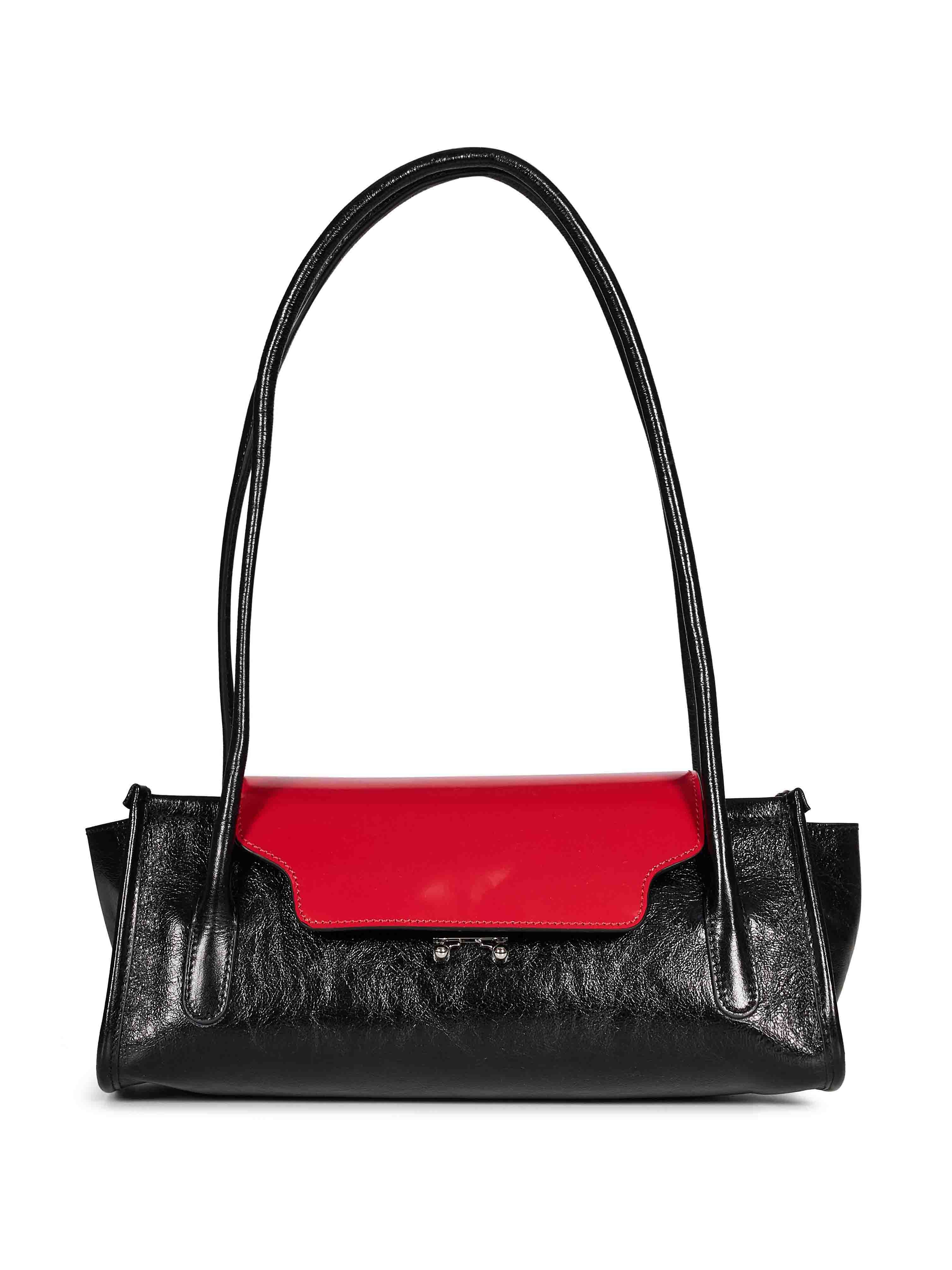 Borsa a spalla Trunkette in nero 