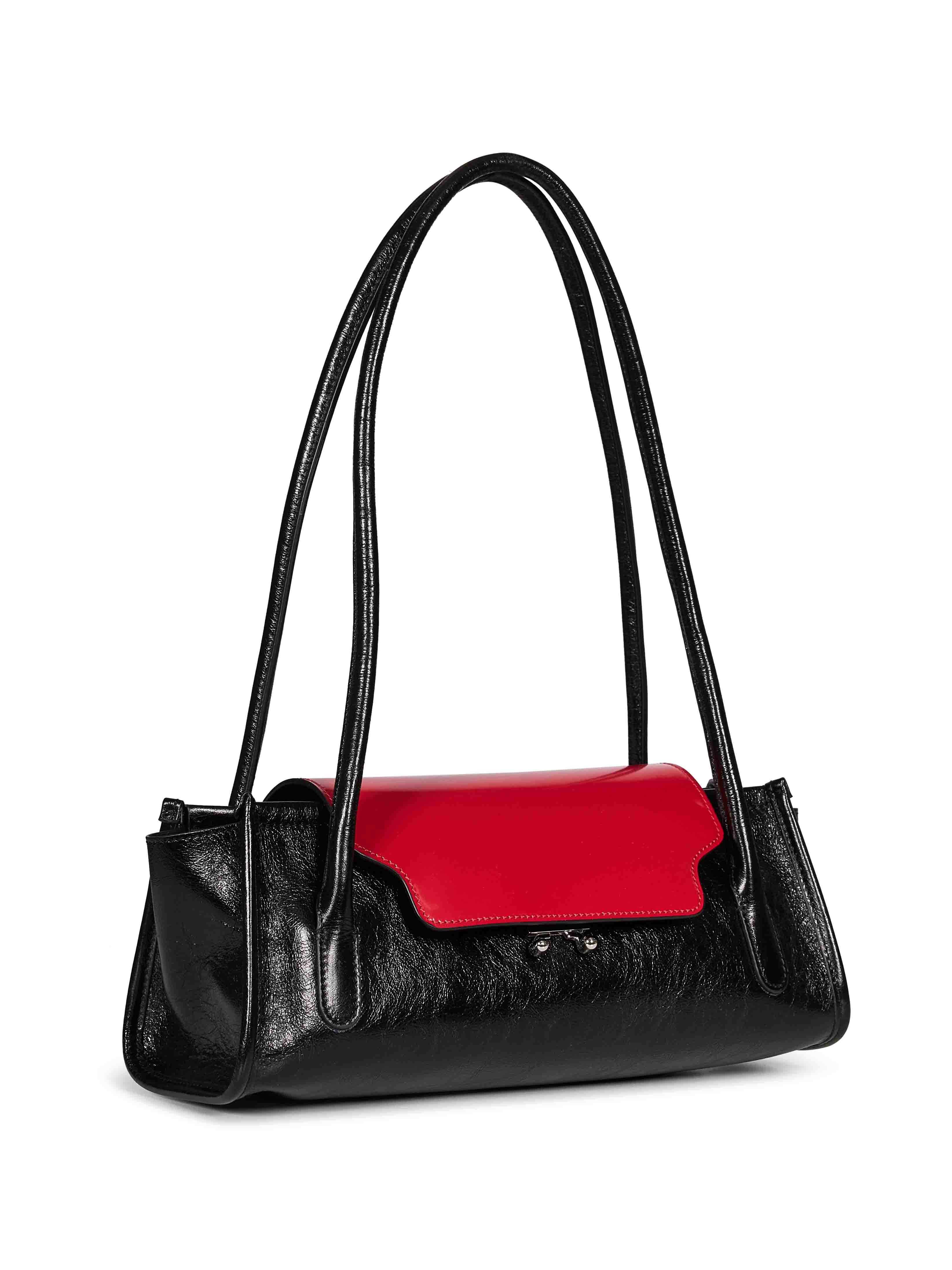 Borsa a spalla Trunkette in nero 