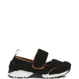 Sneakers in shearling in nero 