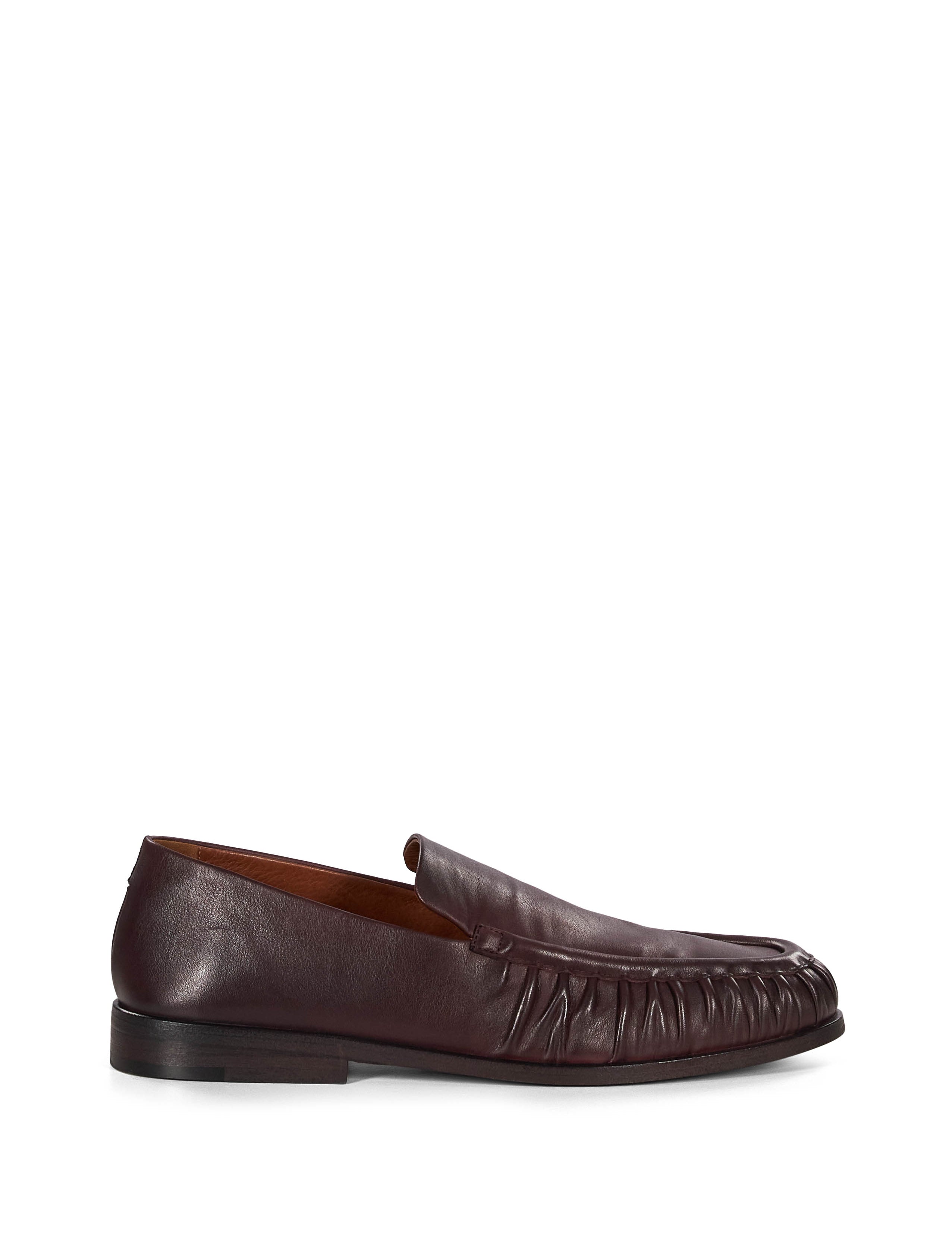 Mocassini in pelle in marrone 