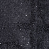 Giacca corta in tweed in nero 