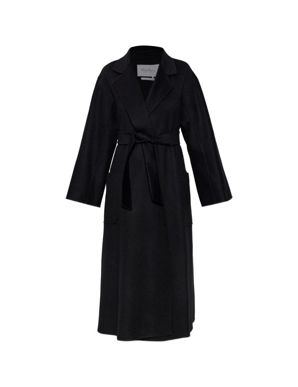 Cappotto con cintura ludmilla in nero 