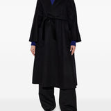 Cappotto con cintura ludmilla in nero 