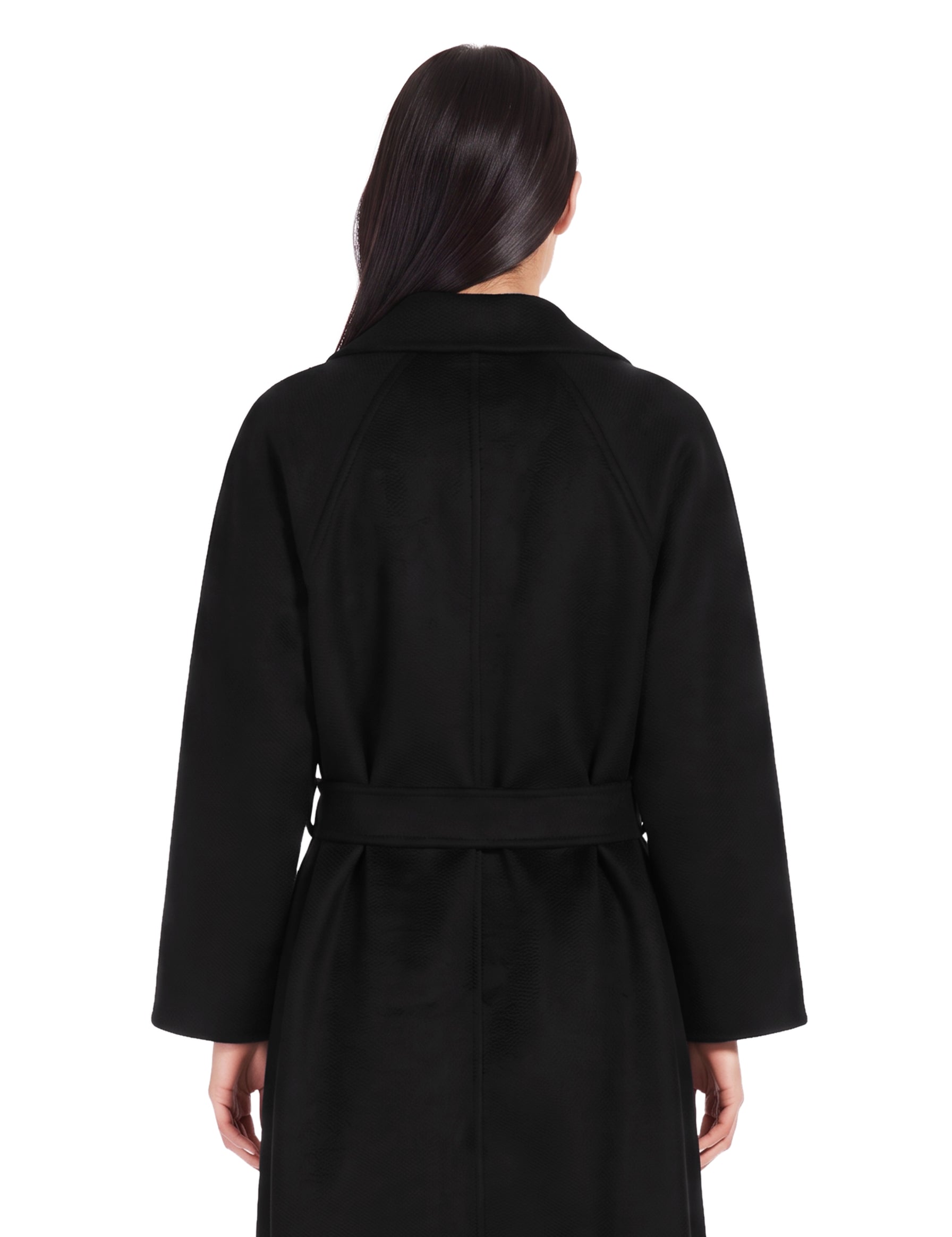 Cappotto con cintura ludmilla in nero 