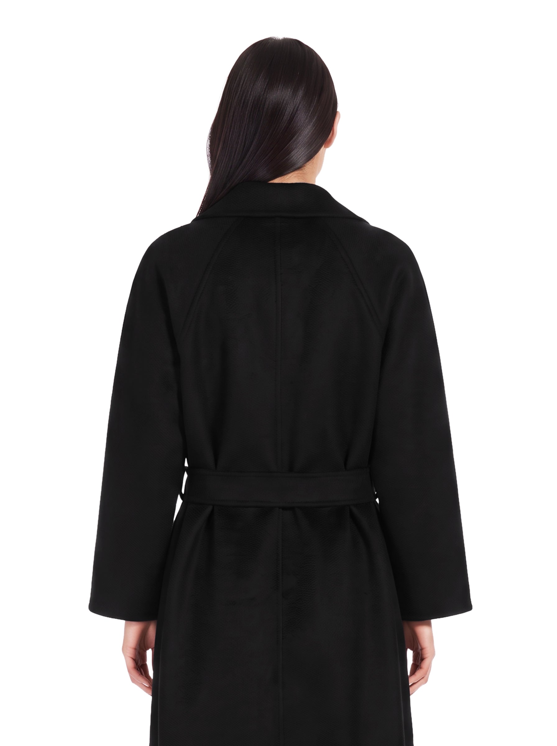 Cappotto con cintura ludmilla in nero 