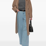 Cappotto doppippetto con cintura madame in beige 