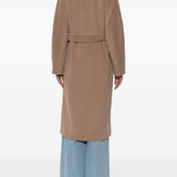 Cappotto doppippetto con cintura madame in beige 