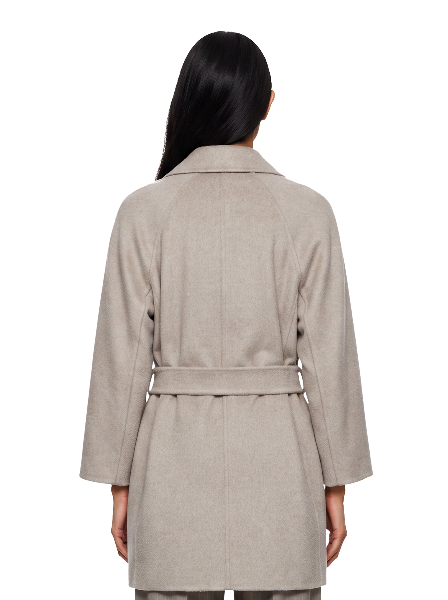 Cappotto corto Detto a scialle in beige 