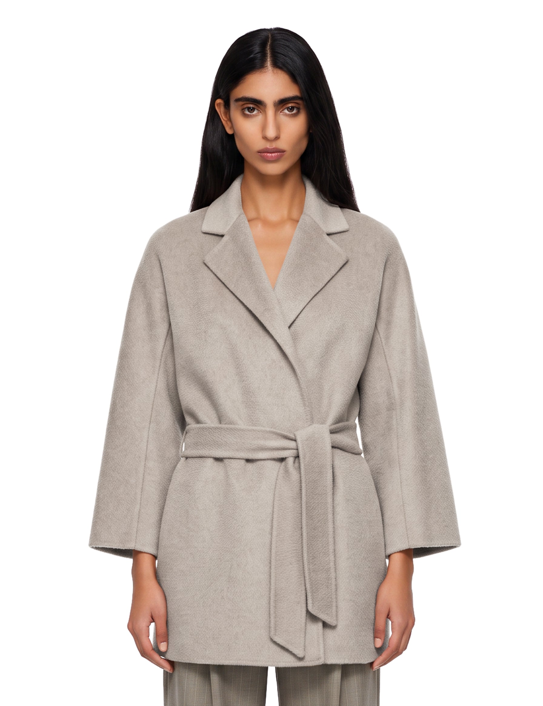 Cappotto Detto a scialle in grigio 