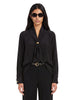Camicia con dettaglio a foulard Dry in nero